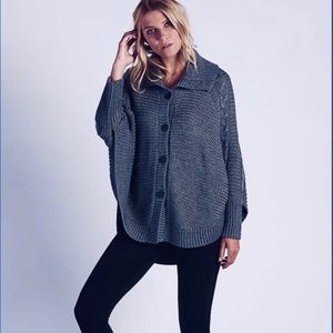 Ugg Women's Maribeth Button Front Knit Cape Sweater, XS/S